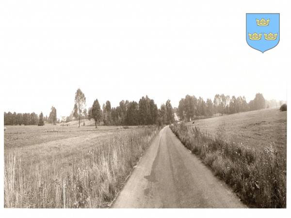 : Panorama środkowej części wsi od strony zachodniej.